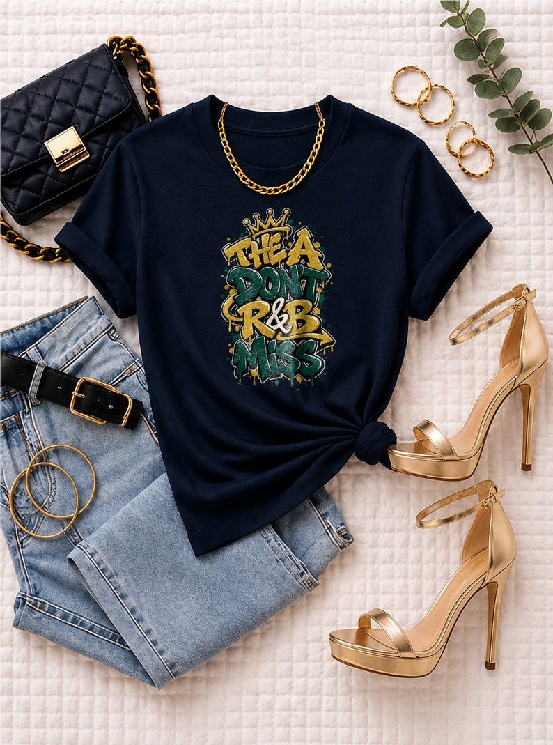 Camiseta de concierto de R&B de Atlanta para mujeres negras, atuendo de concierto de colores cómodos, camiseta de gira Grown and Sexy, moda de conciertos de Atlanta imagen 4