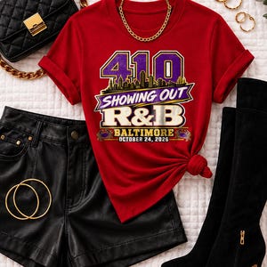 Comfort Colors® Baltimore RandB Concert Shirt, Bmore Night Out Tee for Black Women, Grown and Sexy Stadium Style image 7