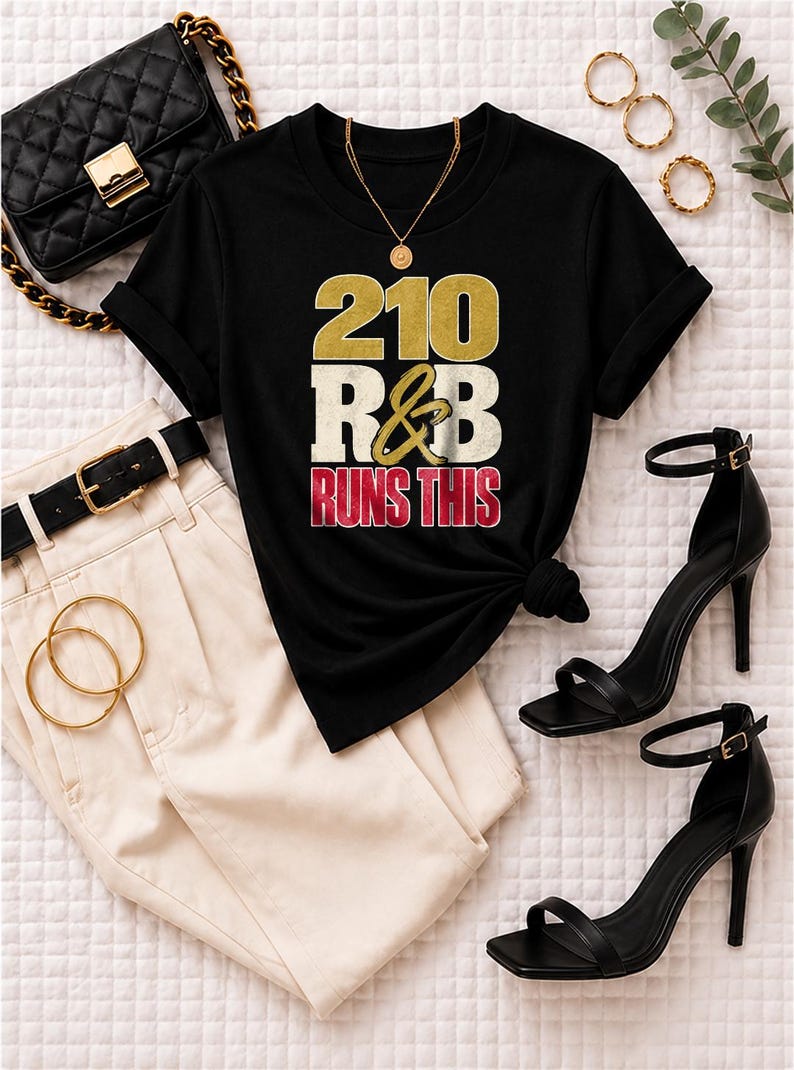 Comfort Colors® San Antonio RandB Concert Shirt, 210 Runs This Night Out Tee for Black Women, Stadium Style image 1