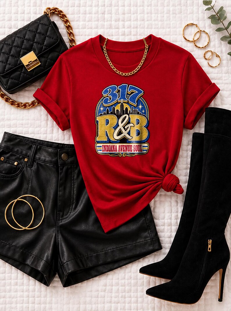 Comfort Colors® Indianapolis RandB Concert Shirt, 317 Indiana Avenue Soul Night Out Tee for Black Women, Grown and Sexy Gift image 7