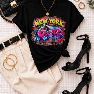 Comfort Colors® New York RandB Concert Shirt, East Rutherford NJ Night Out Tee for Black Women, Grown and Sexy Gift image 1