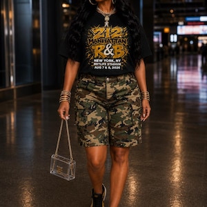 212 Manhattan Rnb New York Metlife | Kledinggeverfd zwaar T-shirt | R&B concertoutfit afbeelding 1