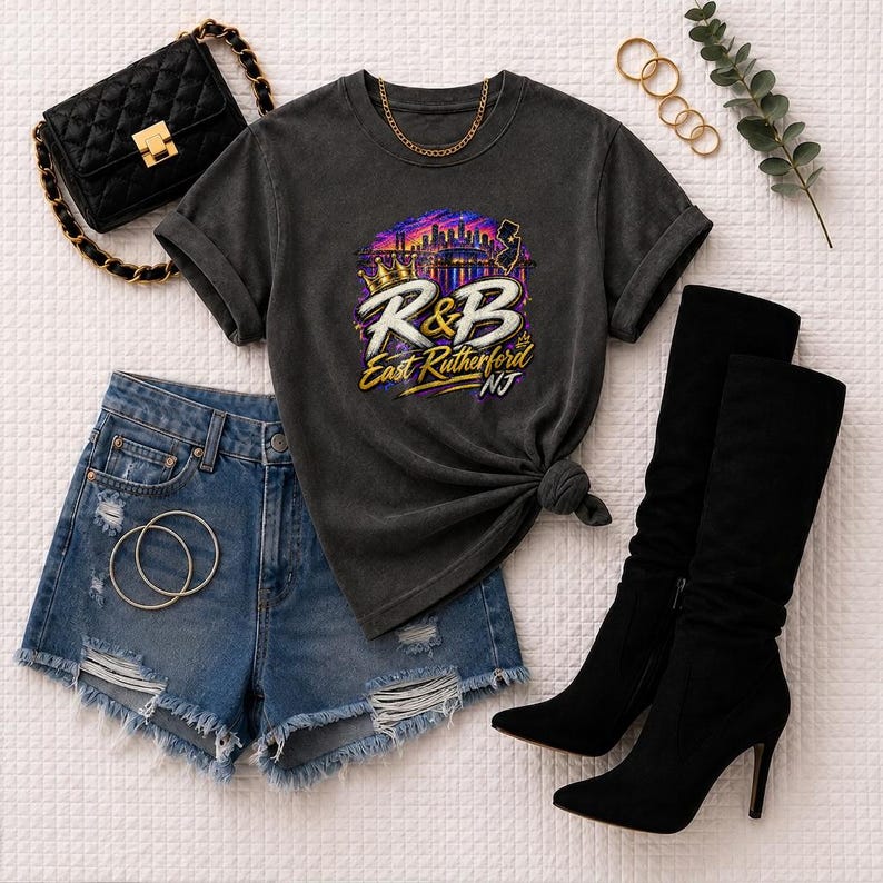 Comfort Colors New York RnB Concert Shirt, East Rutherford 03 Night Out Tee for Black Women, Concert Lover Gift image 10