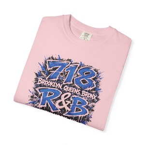 Camiseta de concierto de RnB New York 718 / Brooklyn / Queens / El Bronx / Estilo estadio para mujer imagen 13