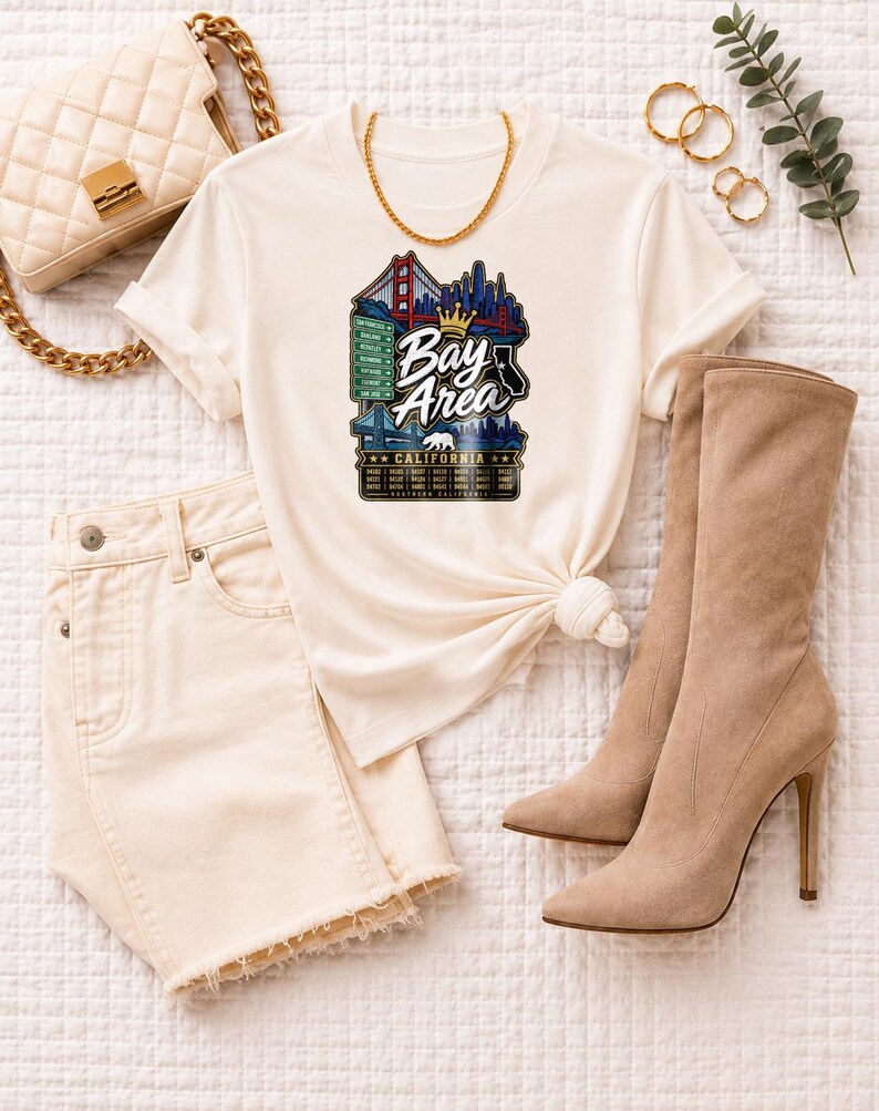 Maglietta Comfort Colors Bay Area RnB Concert, maglietta Northern California Zip Code Night Out per donne nere, regalo per donne adulte e sexy immagine 9