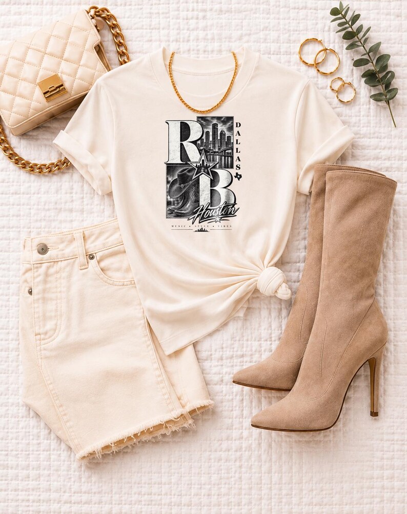 Comfort Colors® Houston RandB Concert Shirt, H-Town Night Out Tee for Black Women, Grown and Sexy Stadium Style image 6