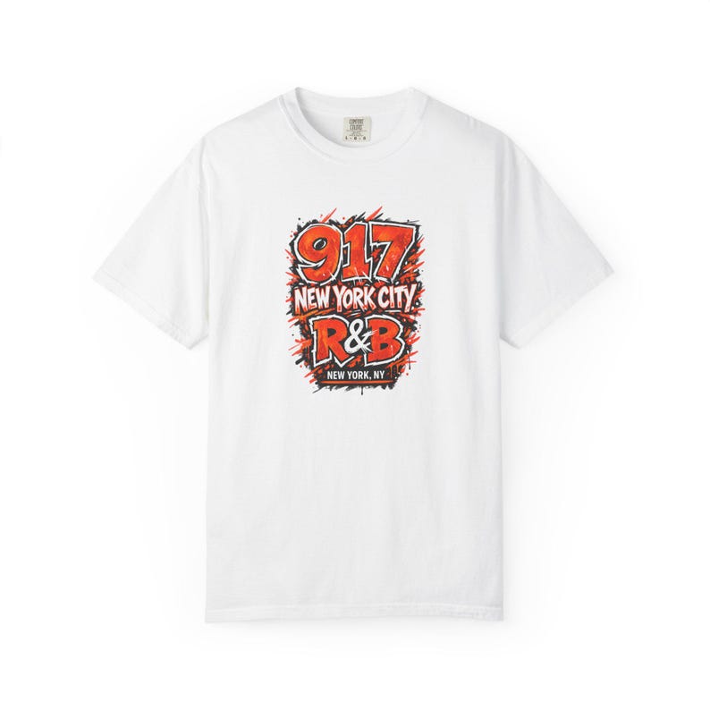 New York 917 R&B Concert Tee for Black Women, Comfort Colors Concert Outfit, Grown and Sexy Tour Shirt, Tri-State Concert Fashion image 3