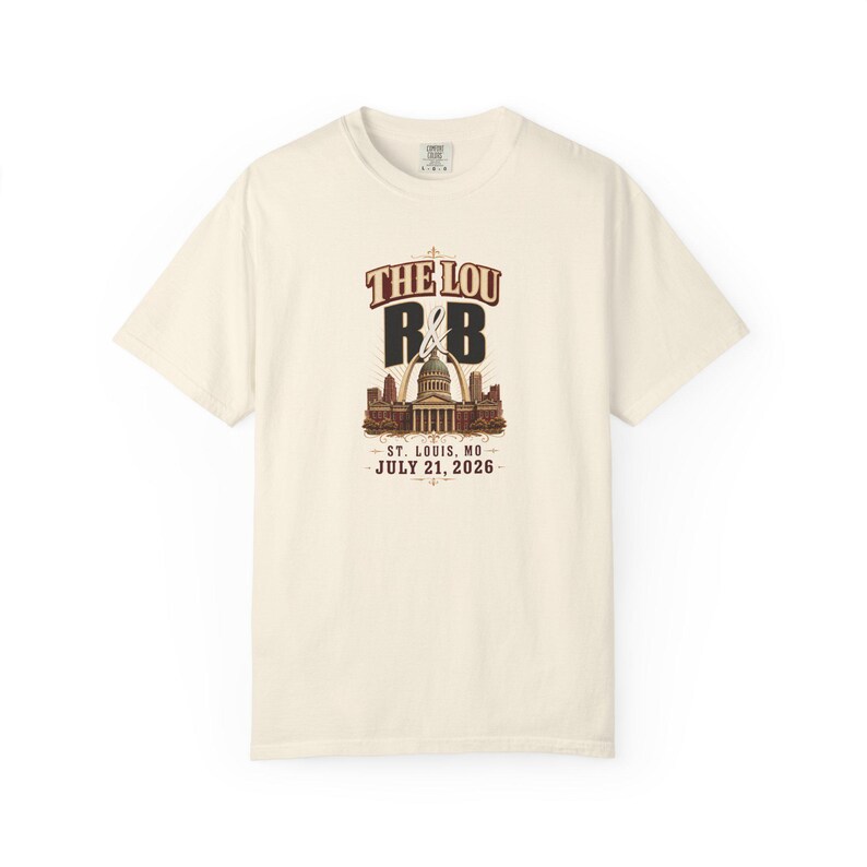 The Lou R and B Concert Tee | St Louis Vintage Courthouse | Grown and Sexy R&B Show Shirt image 2