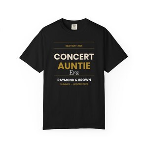 Concert Auntie Era T-Shirt | Vintage Tour Style Typography Tee image 6