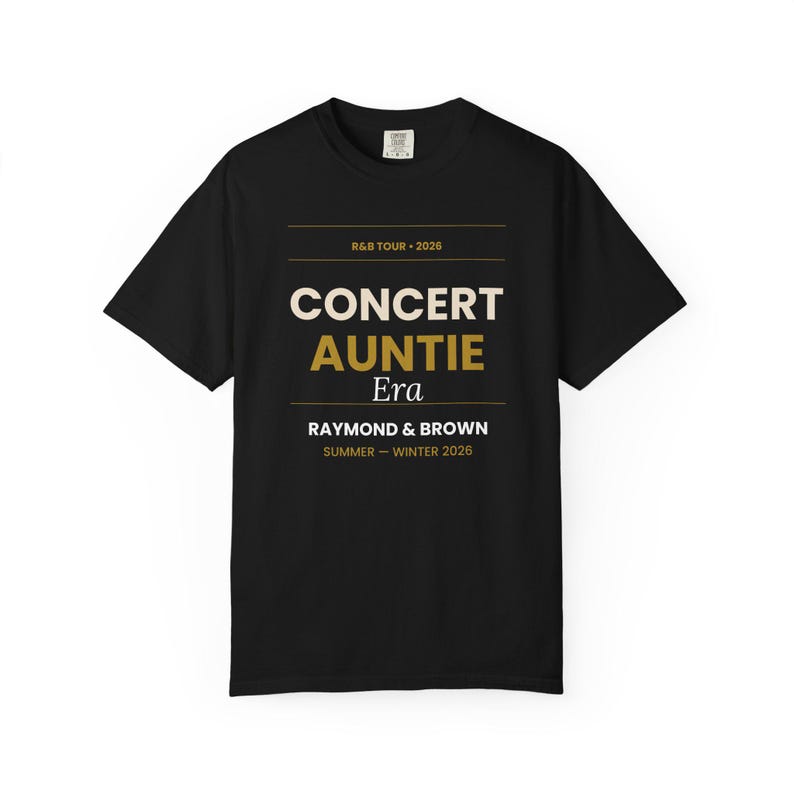 Concert Auntie Era T-Shirt | Vintage Tour Style Typography Tee image 6
