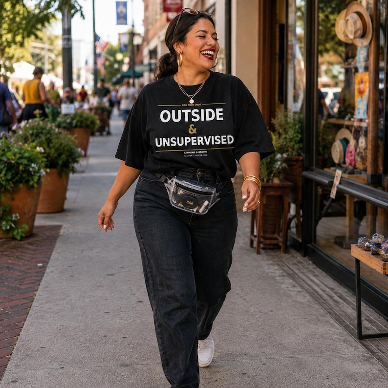 Outside and Unsupervised R&B Tour 2026 Concert Tee | Raymond and Brown | Black Women Concert Outfit | Comfort Colors | Stadium Shirt image 5