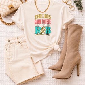 Maglietta Comfort Colors® Miami RandB Concert, 305 Night Out Tee per donne di colore, stile da stadio elegante e sensuale immagine 8