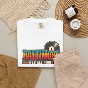 Camiseta Comfort Colors para concierto de R&B en Baltimore, camiseta Bmore All Night Out para mujeres negras, regalo para adultos y sexys. imagen 7