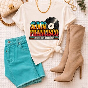 Comfort Colors Bay Area RnB Concert Shirt, San Francisco Night Out Tee for Black Women, Grown and Sexy Gift image 1