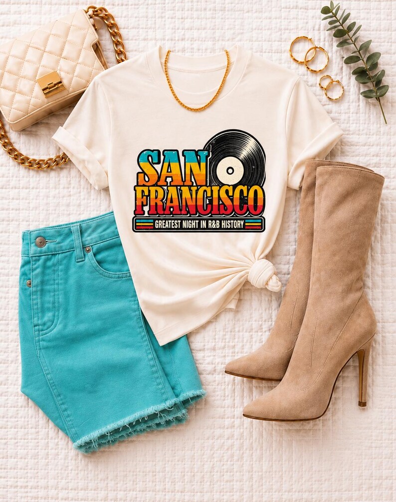 Comfort Colors Bay Area RnB Concert Shirt, San Francisco Night Out Tee for Black Women, Grown and Sexy Gift image 1