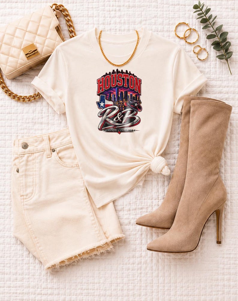 Comfort Colors Houston RnB Konzert-Shirt, Space City Vibes Ausgeh-T-Shirt mit Grafikprint für schwarze Frauen, ein erwachsenes und sexy Geschenk Bild 6