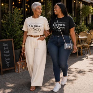 Grown and Sexy | R&B Tour 2026 Concert Tee | Raymond and Brown | Black Women Concert Outfit | Comfort Colors | Grown Woman Shirt image 2