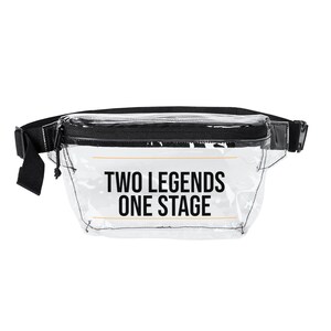 Two Legends One Stage Clear Stadium Bag, Stadium Approved Clear Fanny Pack for Concerts, Crossbody Belt Bag for Women image 5