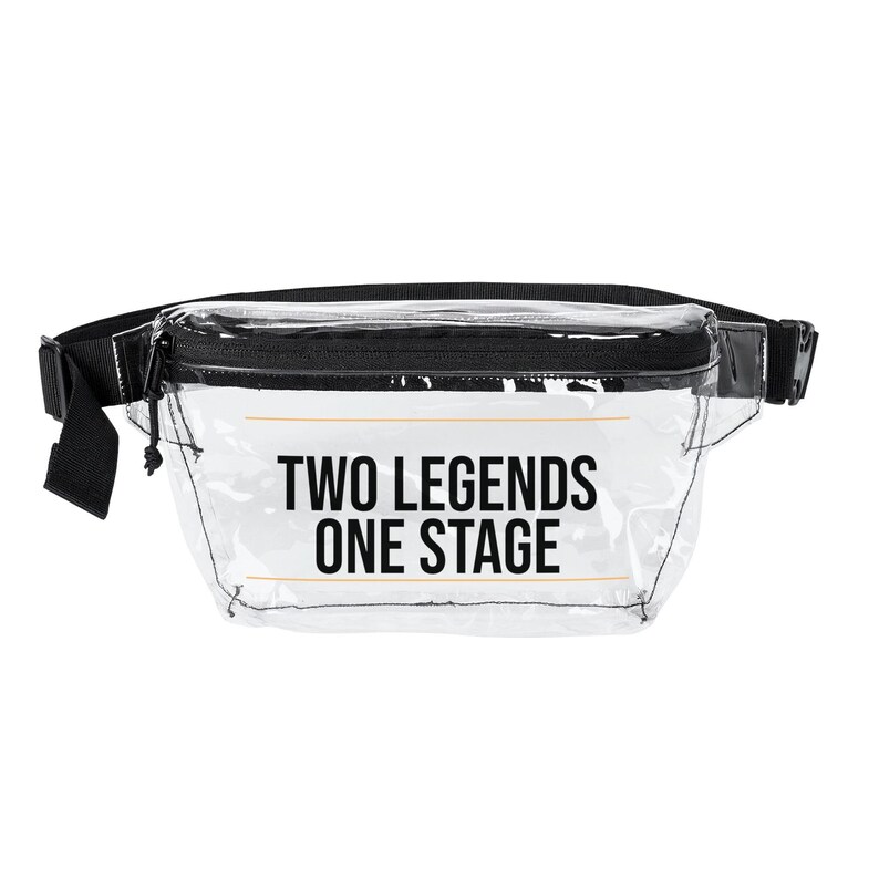 Two Legends One Stage Clear Stadium Bag, Stadium Approved Clear Fanny Pack for Concerts, Crossbody Belt Bag for Women image 5