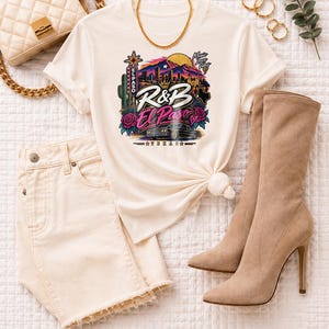Comfort Colors El Paso RnB Concert Shirt, Music Love Vibes Night Out Tee for Black Women, Concert Lover Gift image 6