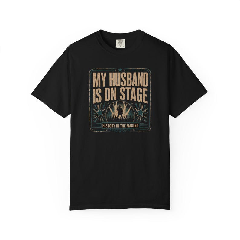 Comfort Colors My Husband Is on Stage RnB Concert Shirt, Funny Night Out Tee for Black Women, Music Lover Gift image 8
