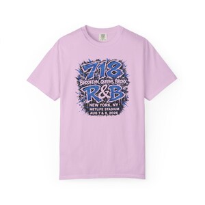 Camiseta de concierto de RnB New York 718 / Brooklyn / Queens / El Bronx / Estilo estadio para mujer imagen 5