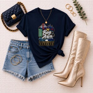 Maglietta Comfort Colors Bay Area RnB Concert, maglietta Northern California Zip Code Night Out per donne nere, regalo per donne adulte e sexy immagine 7