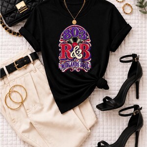 Comfort Colors® Columbia SC RandB Concert Shirt, 803 Midlands Soul Night Out Tee for Black Women, Music Lover Gift image 1