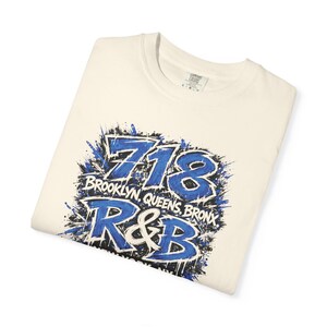 Camiseta de concierto de RnB New York 718 / Brooklyn / Queens / El Bronx / Estilo estadio para mujer imagen 11