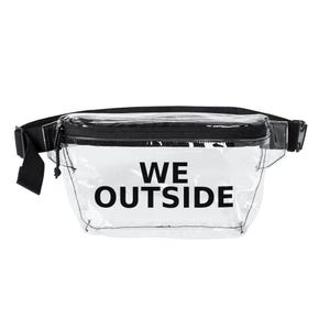 We Outside Clear Stadium Bag, Stadium Approved Clear Fanny Pack for Concerts, Crossbody Belt Bag for Women image 3