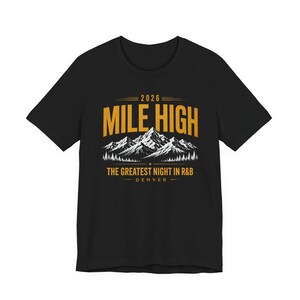 マイルハイ・デンバー 2026 ヴィンテージミュージックグラフィックTシャツ 画像 6
