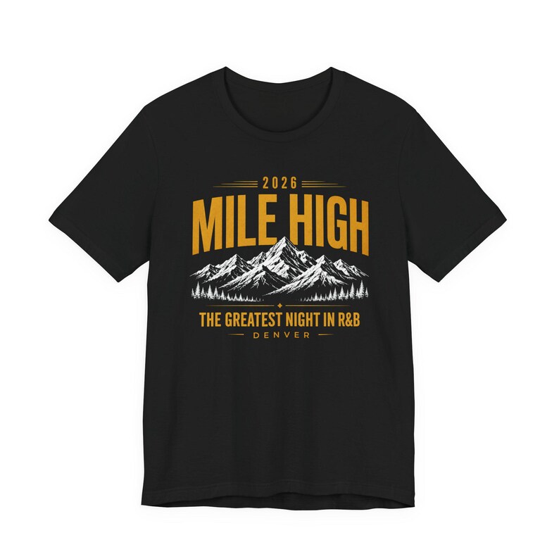 マイルハイ・デンバー 2026 ヴィンテージミュージックグラフィックTシャツ 画像 6
