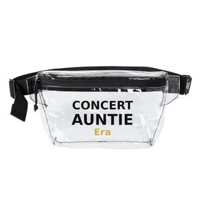 Concert Auntie Era Clear Fanny Pack - Stadium Approved Clear Bag - R&B Concert Belt Bag - Festival Waist Bag - Transparent Hip Pack image 3