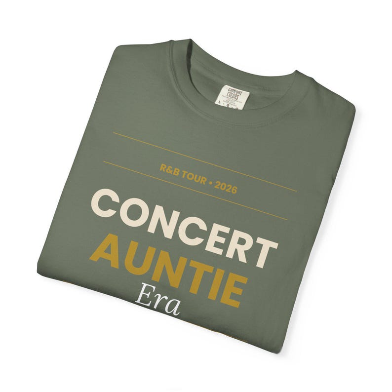 Concert Auntie Era T-Shirt | Vintage Tour Style Typography Tee image 9