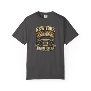 T-shirt New York années 90 R&B Forever Tri State | T-shirt épais teint en pièce | T-shirt de concert R&B image 4