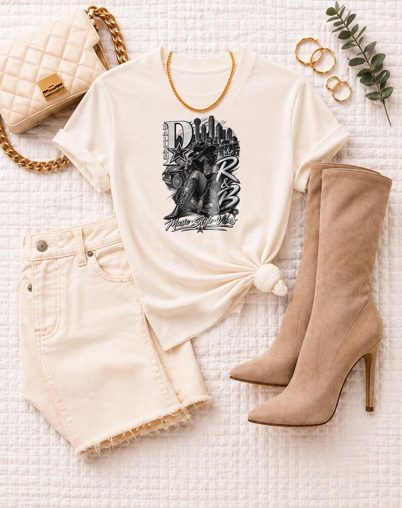 Dallas R&B Concert Tee for Black Women, Comfort Colors Concert Outfit, Grown and Sexy Tour Shirt, Dfw Concert Fashion image 12