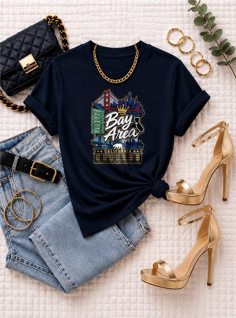 Maglietta Comfort Colors Bay Area RnB Concert, maglietta Northern California Zip Code Night Out per donne nere, regalo per donne adulte e sexy immagine 5