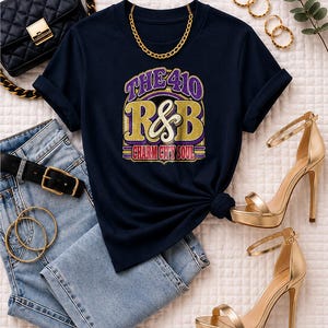 Comfort Colors ニューオーリンズ R&B コンサート シャツ、504 クレセントシティ ソウル ナイトアウト Tシャツ（黒人女性向け）、音楽好きへのギフト 画像 5