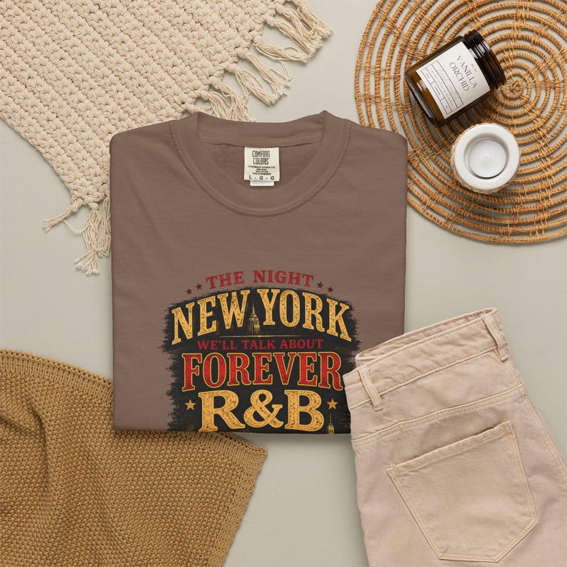 The Night New York Well Talk About Forever Rnb | Garment Dyed Heavyweight Tee | Grown and Sexy Gift image 4