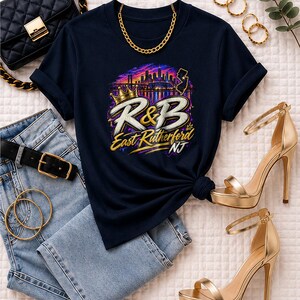 Comfort Colors New York RnB Concert Shirt, East Rutherford 03 Night Out Tee for Black Women, Concert Lover Gift image 5