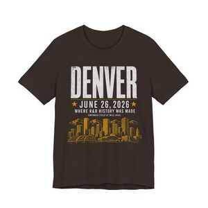 Camiseta del concierto de Denver - 26 de junio de 2026 - Donde se hizo historia del R&B - Camiseta unisex con estampado de estadio imagen 4