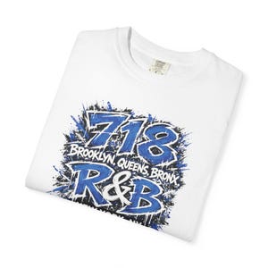 Camiseta de concierto de RnB New York 718 / Brooklyn / Queens / El Bronx / Estilo estadio para mujer imagen 10