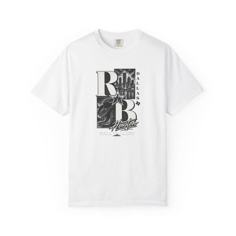 Comfort Colors® Houston RandB Concert Shirt, H-Town Night Out Tee for Black Women, Grown and Sexy Stadium Style image 2