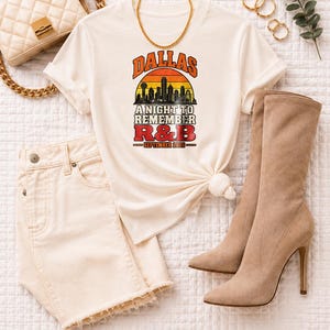 Dallas R&B Concert Tee for Black Women, Comfort Colors Concert Outfit, Grown and Sexy Tour Shirt, Dfw Concert Fashion image 9