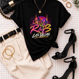 Las Vegas Rnb | Garment Dyed Heavyweight Tee | R&B Show Shirt Women image 3