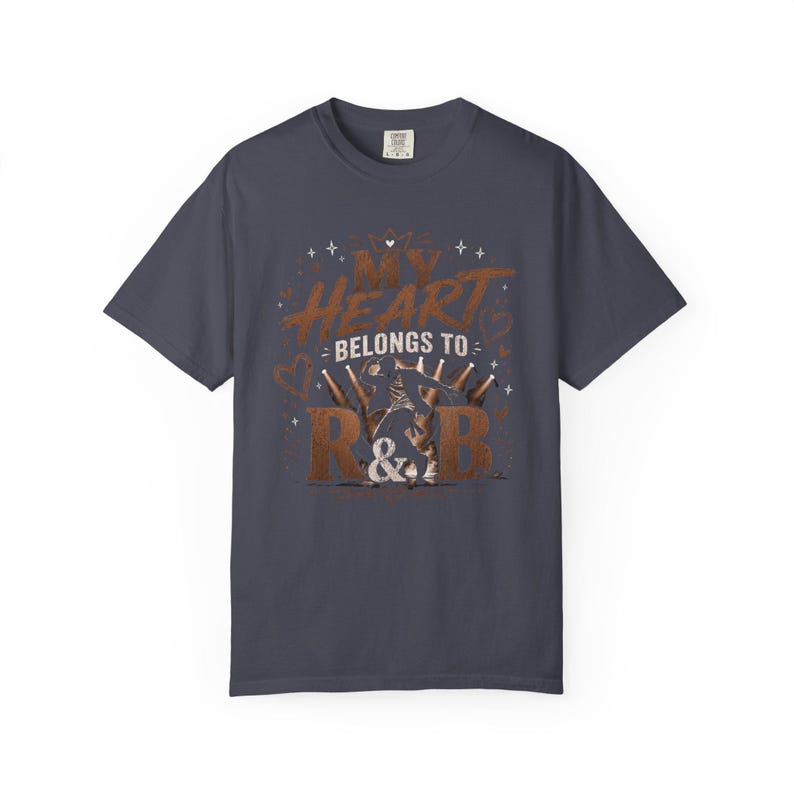 My Heart Belongs to R&B Graphic Tee - Concert Shirt - Stadium Tour Outfit 2026 - Music Lover Gift - Vintage Style Comfort Colors Shirt image 11