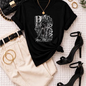 Dallas R&B Concert Tee for Black Women, Comfort Colors Concert Outfit, Grown and Sexy Tour Shirt, Dfw Concert Fashion image 2