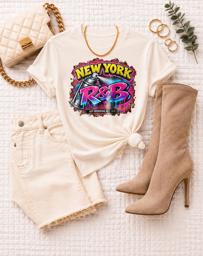 Comfort Colors® New York RandB Concert Shirt, East Rutherford NJ Night Out Tee for Black Women, Grown and Sexy Gift image 6