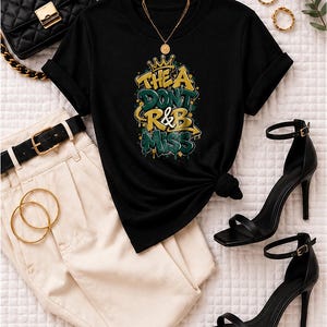 Camiseta de concierto de R&B de Atlanta para mujeres negras, atuendo de concierto de colores cómodos, camiseta de gira Grown and Sexy, moda de conciertos de Atlanta imagen 1