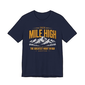 マイルハイ・デンバー 2026 ヴィンテージミュージックグラフィックTシャツ 画像 8